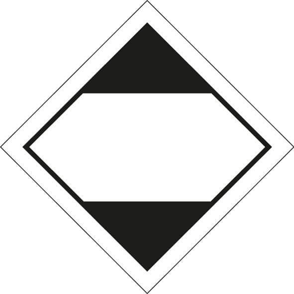 59837 LQ diamond (ADR 2011) 100x100mm roll of 100 (100x100mm) Safety Sign