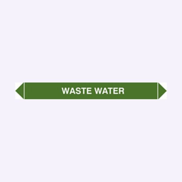59919 Flow marker Pk of 5 waste water (300x40mm) Safety Sign