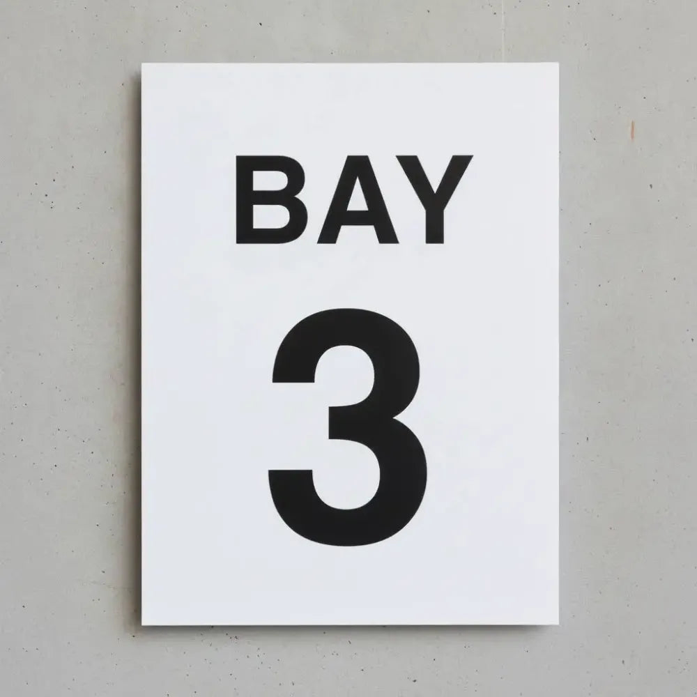 17166P Bay 3 (semi rigid pvc safety sign) Rigid Plastic (600x400mm) Safety Sign
