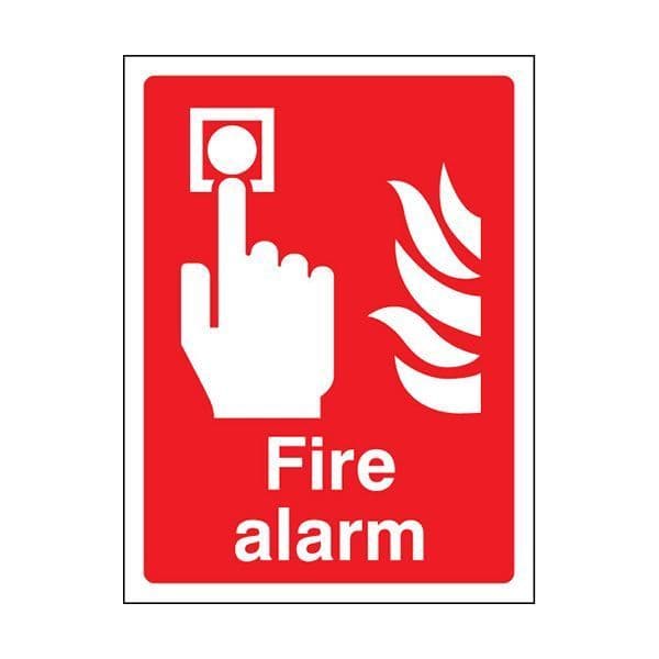81010K Fire Alarm sign - Quick-Fix with SAV Backing (400x300mm)