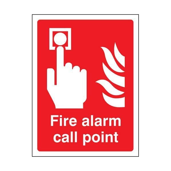 81011K Fire alarm call point sign - Quick-Fix with SAV Backing (400x300mm)