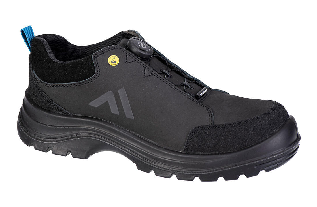 FE03 Composite Action Nubuck Low Shoe S3S ESD SR FO - Black/Blue