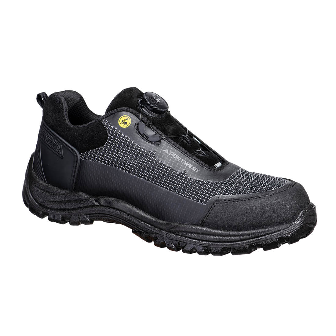 FE05 Composite Textile Low Shoe S3S ESD SR FO - Black/Grey