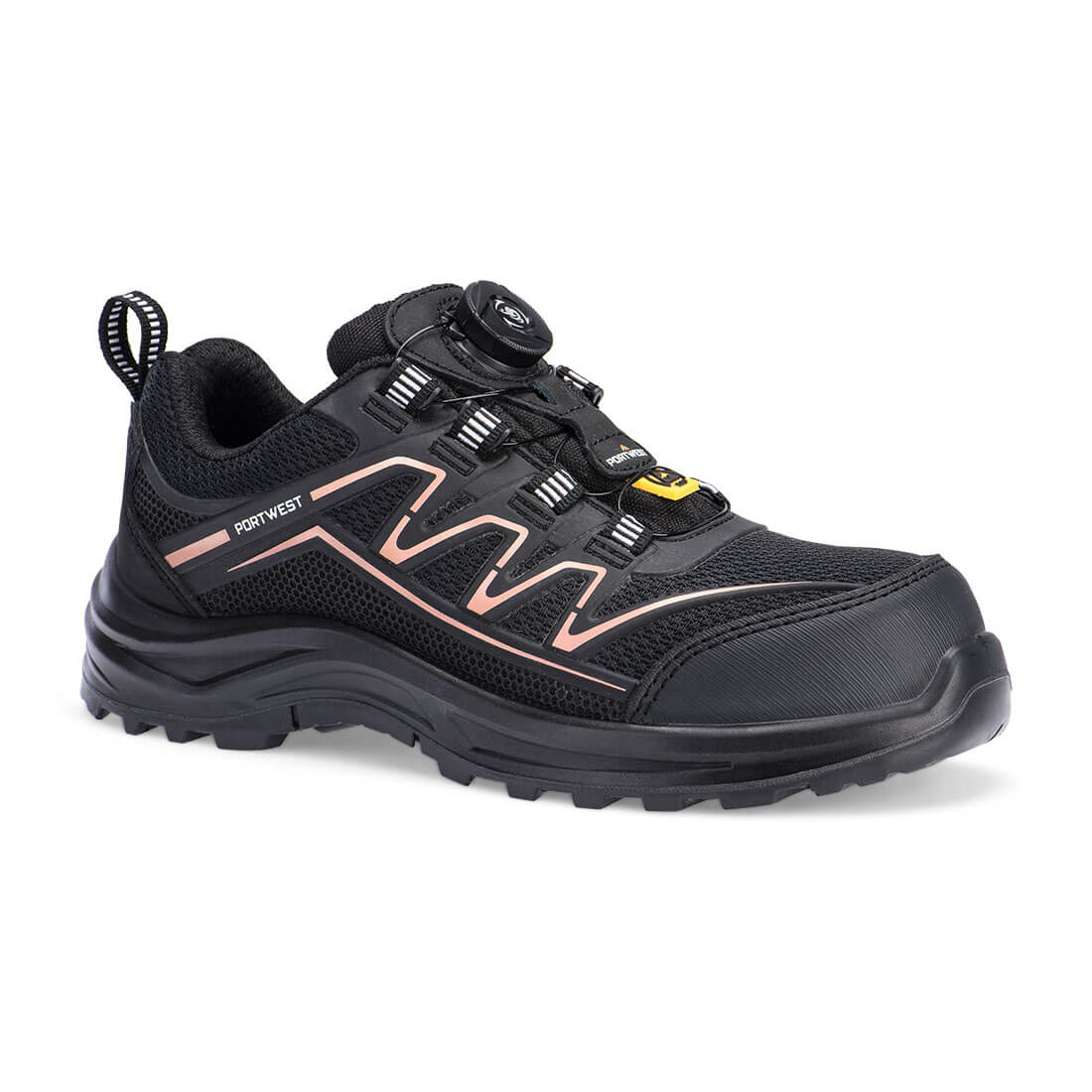FT34 Composite Women's KPU Trainer S1PS FO SR ESD - Black/Rose