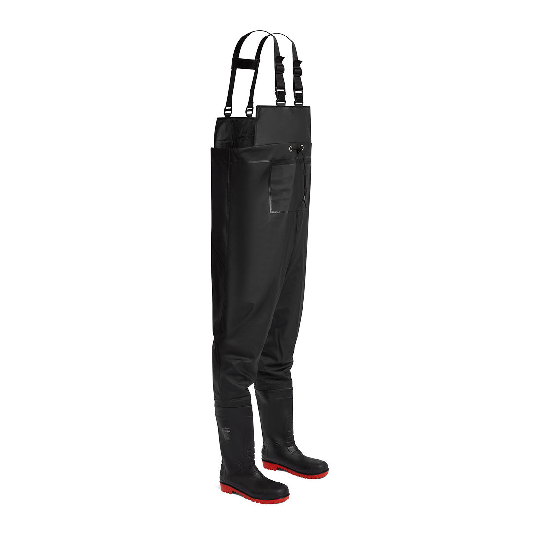 FW74 Steel PVC Chest Wader S5 FO - Black