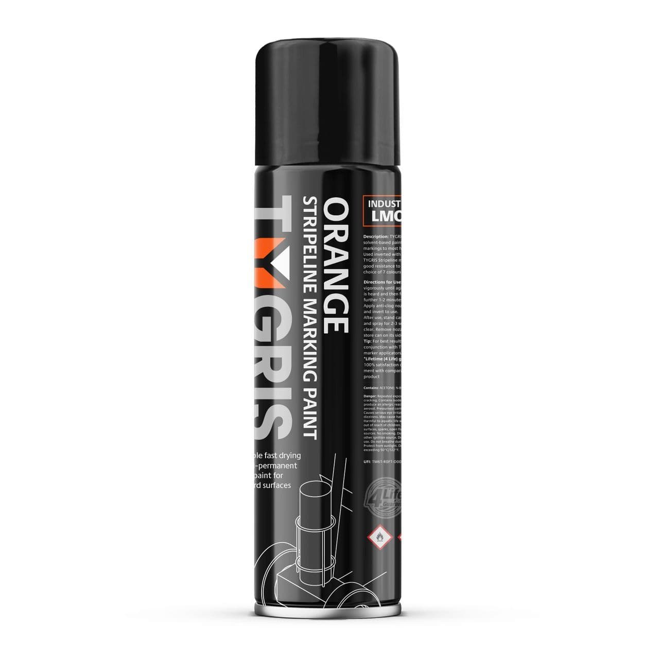 LMOR Stripeline Line Marking Paint Orange - Size 750 ml / Sold in packs of 12