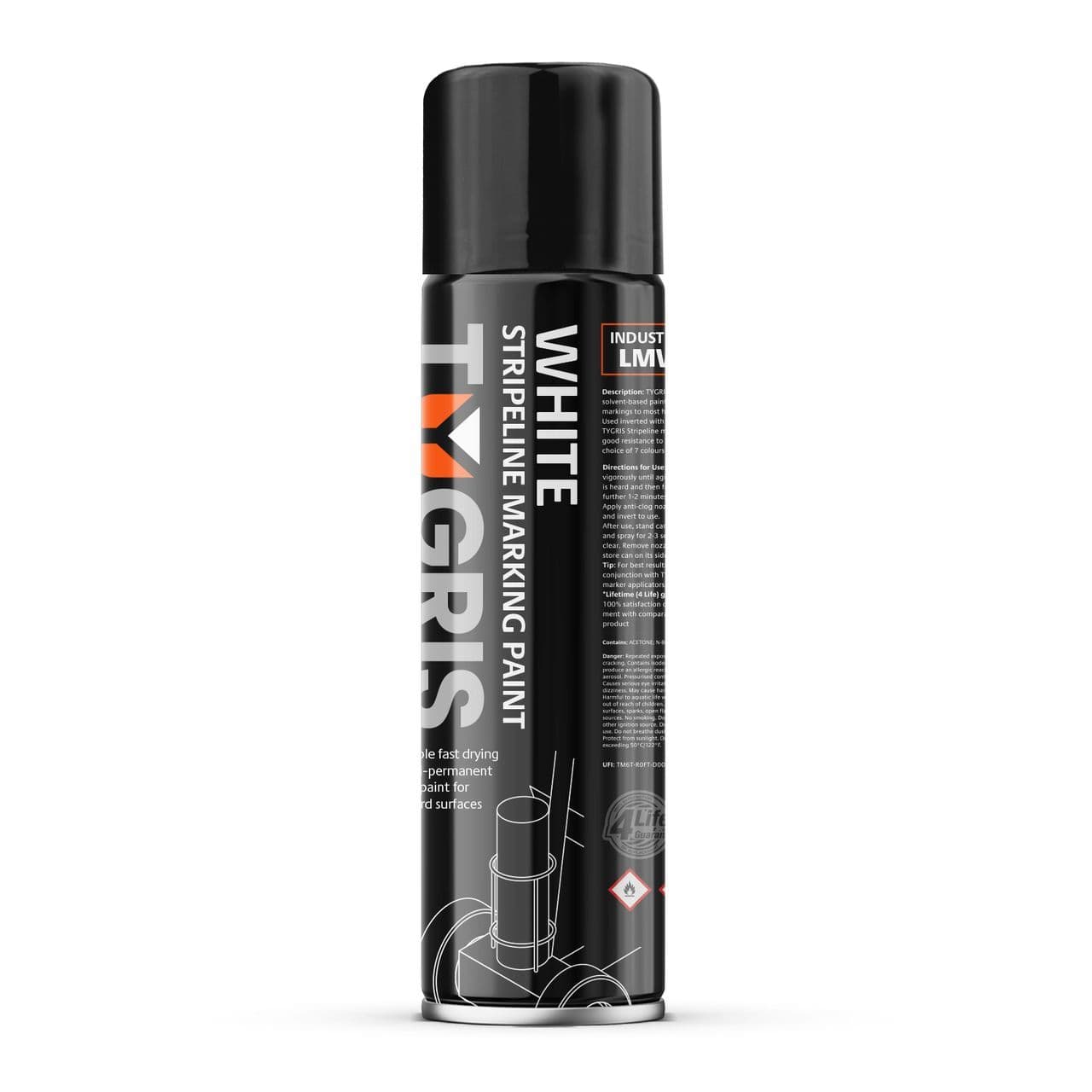 LMW Stripeline Line Marking Paint White - Size 750 ml / Sold in packs of 12