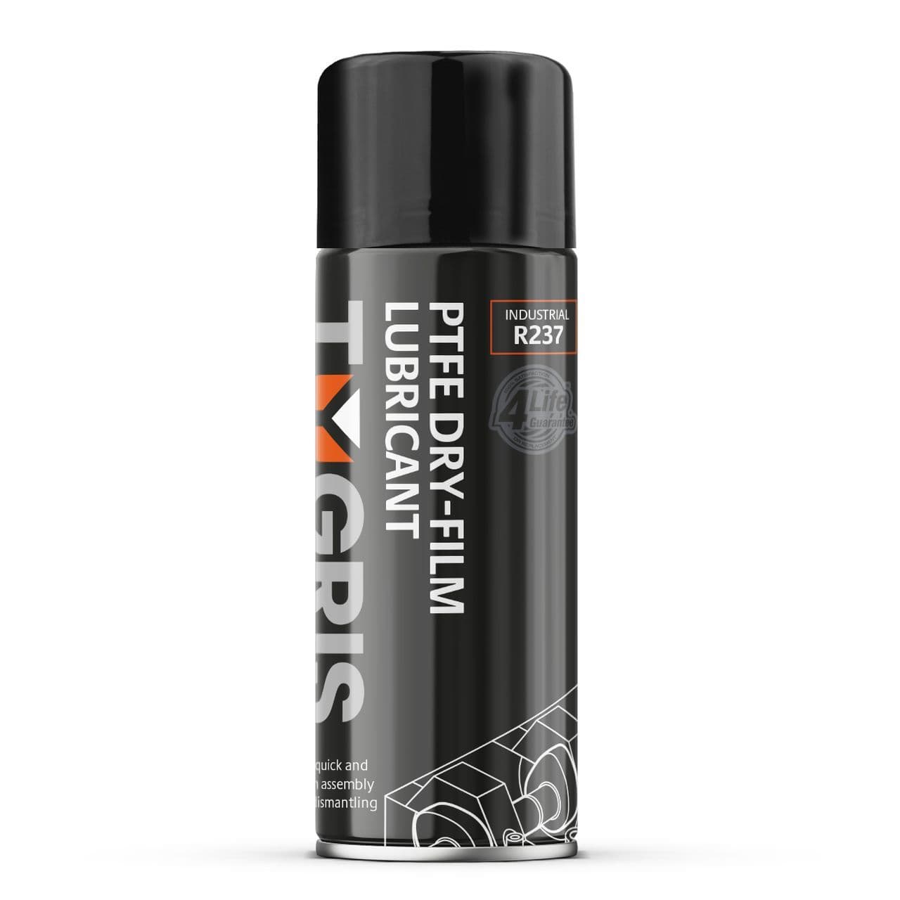 R237 PTFE Dry Film Lubricant - Size 400 ml / Sold in packs of 12