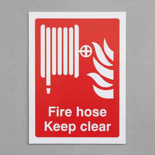 Fire hose keep clear