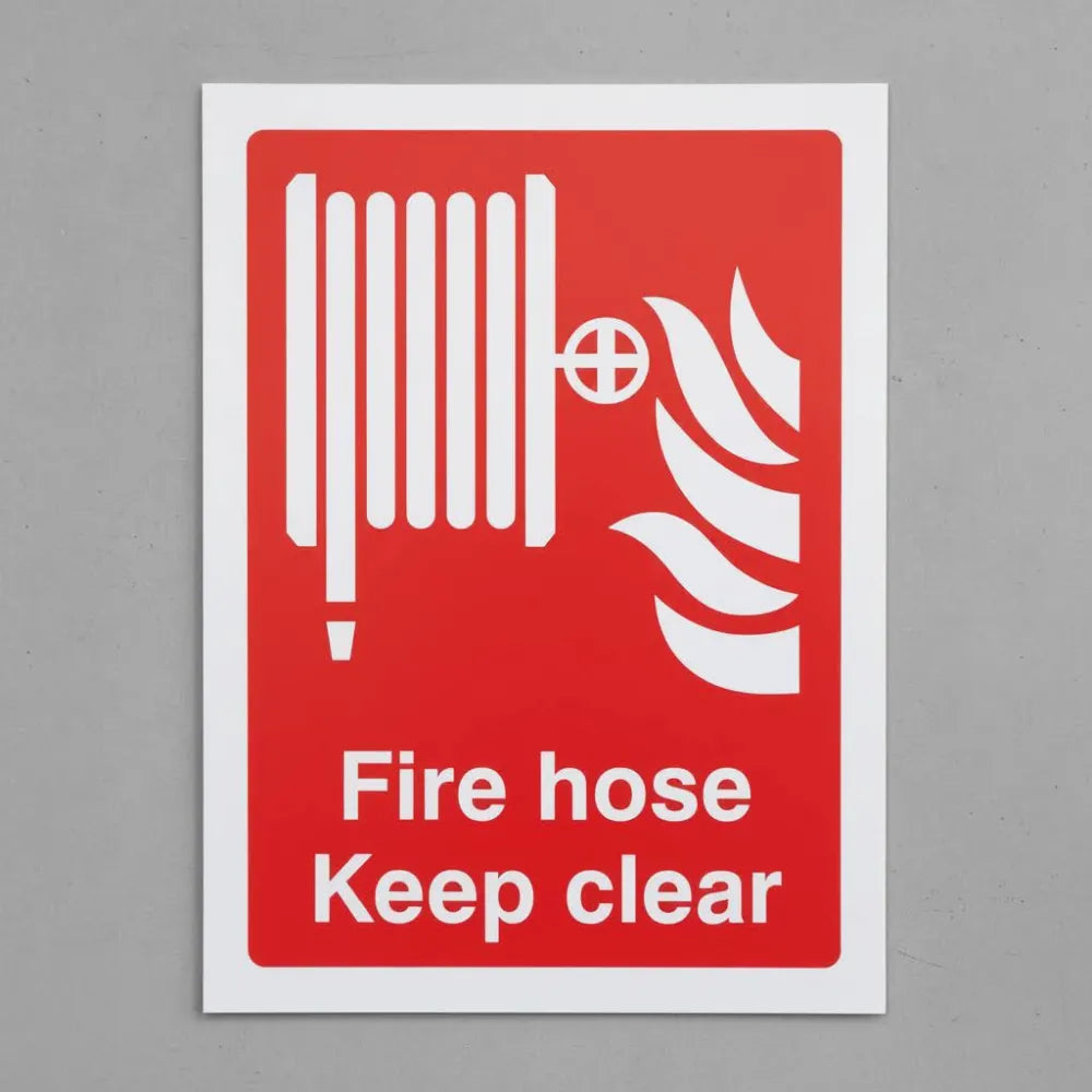 Fire hose keep clear