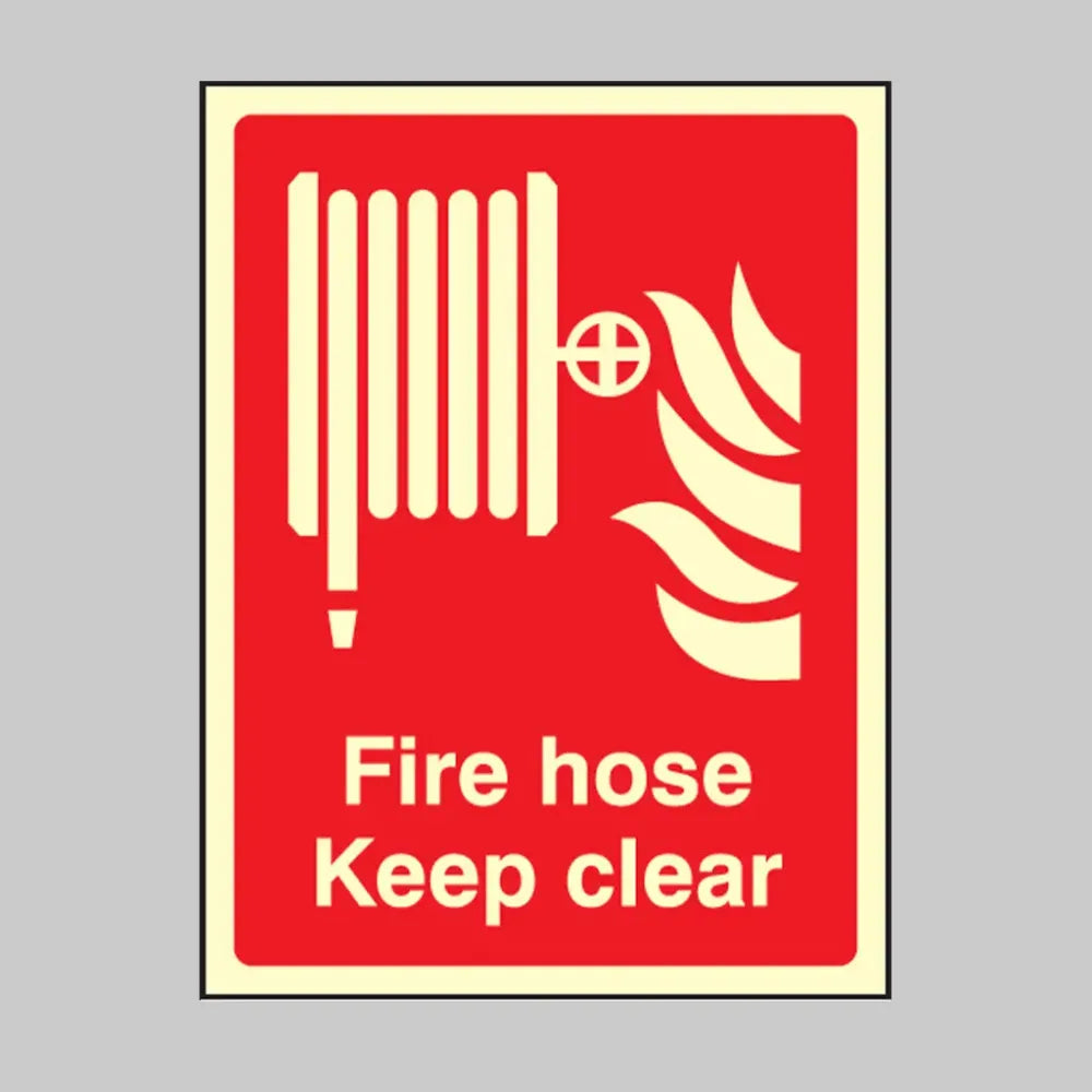 Fire hose keep clear
