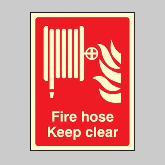 Fire hose keep clear