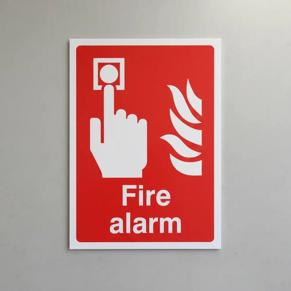 71010K Fire alarm Ultra Durable 2mm PET (400x300mm) Safety Sign