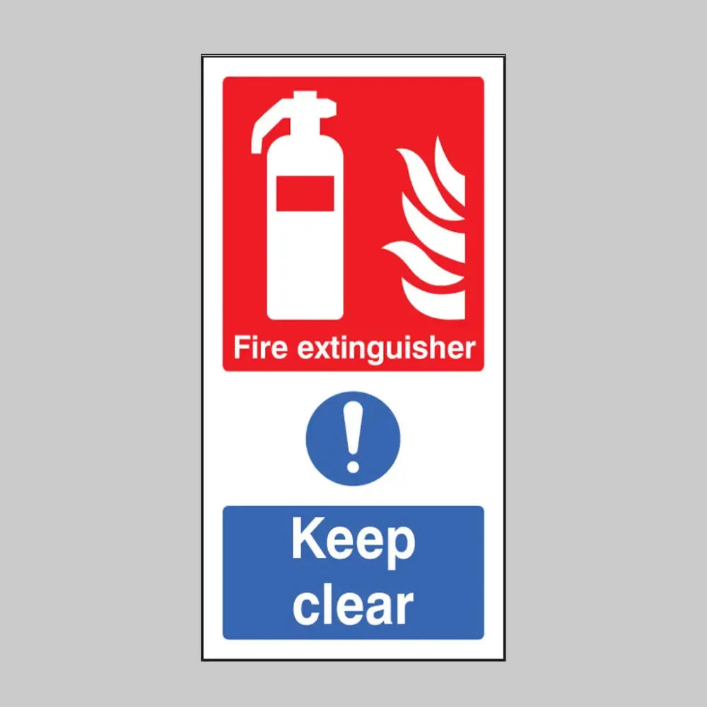 Fire extinguisher keep clear (multi purpose)