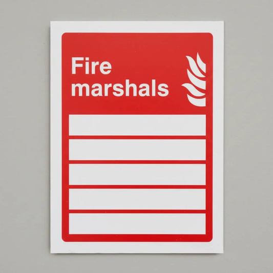 Fire marshals (space for 5 people)