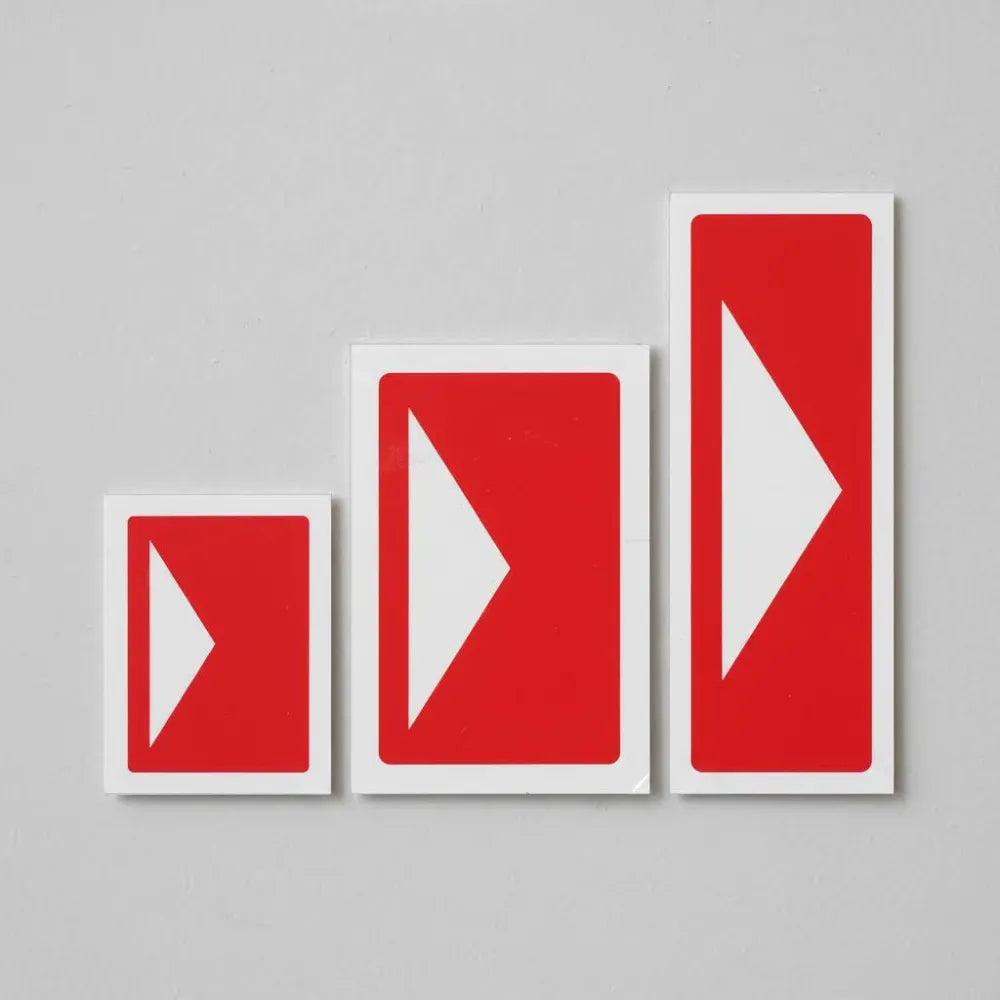 21104S Directional indicator for fire equipment Self Adhesive Vinyl (75x200mm) Safety Sign