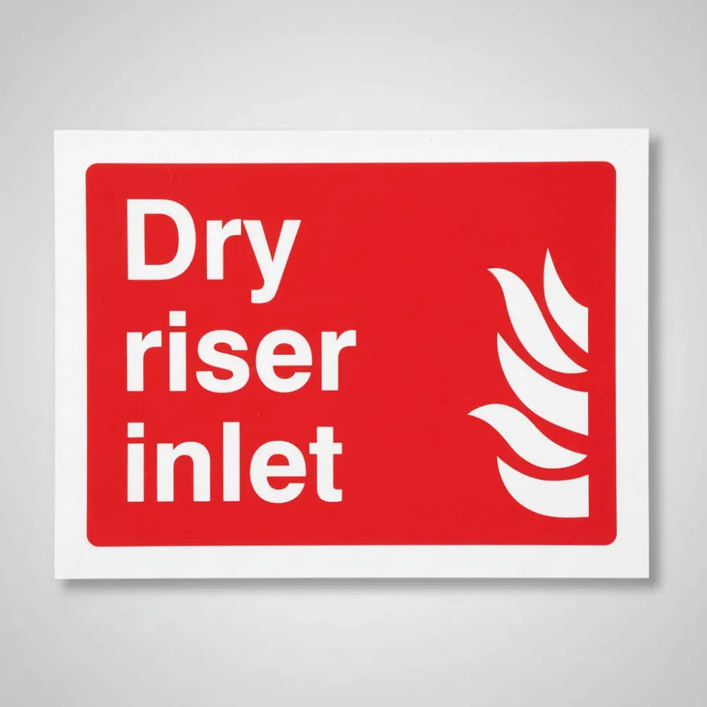 11107E Dry riser inlet Rigid Plastic (200x150mm) Safety Sign