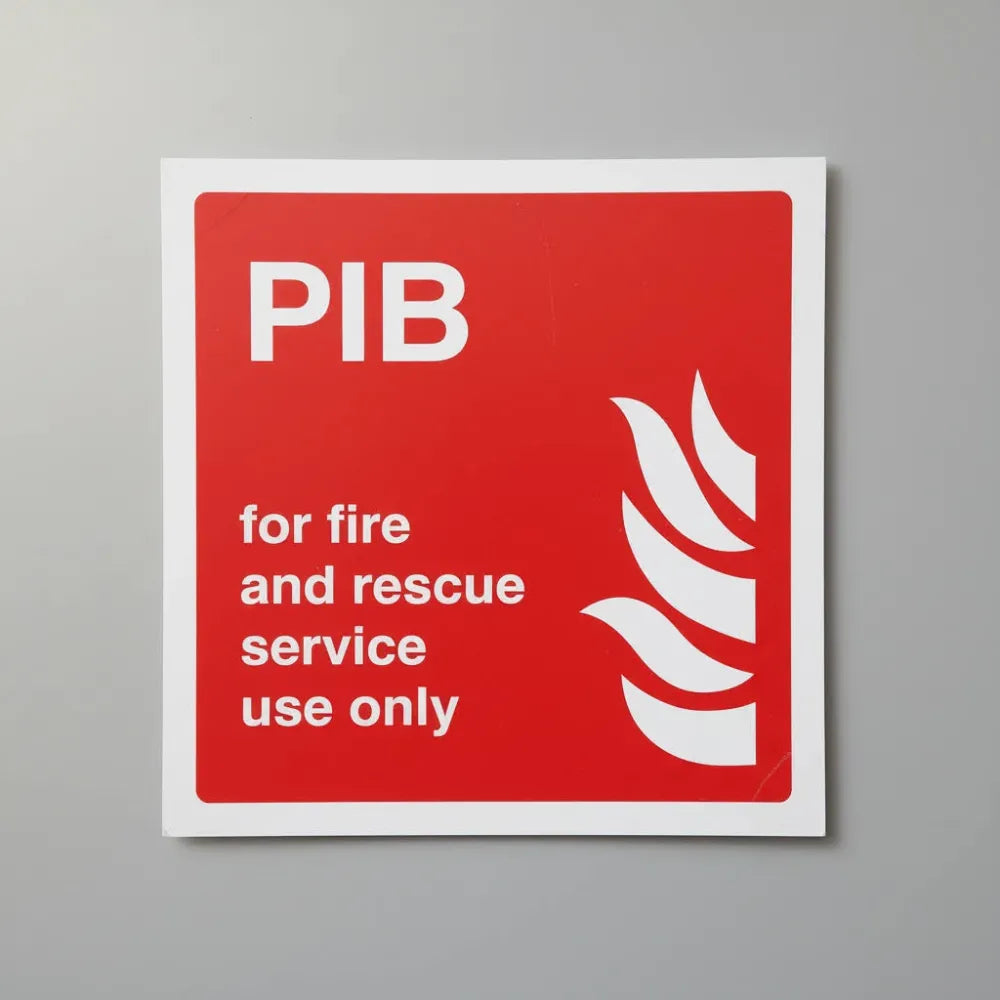 11110F PIB For Fire and Rescue Service Use Only Rigid Plastic (200x200mm) Safety Sign