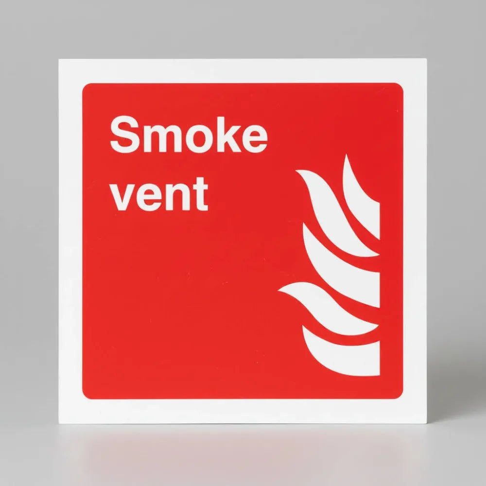 11117C Smoke vent Rigid Plastic (150x150mm) Safety Sign