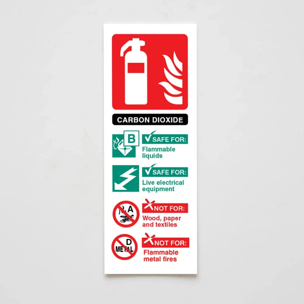 Co2 extinguisher identification