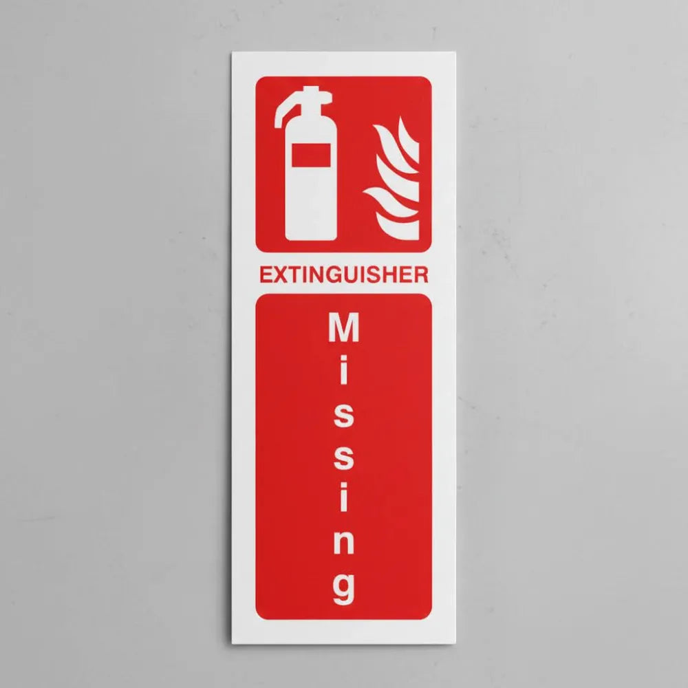 Extinguisher missing