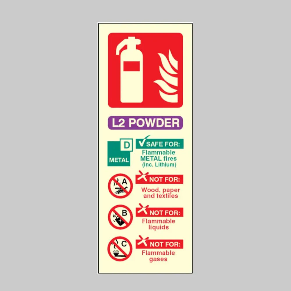 L2 powder extinguisher identification