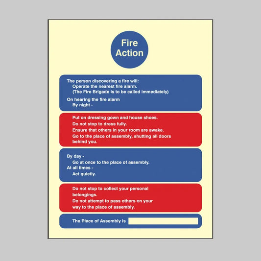 Fire action residential homes & multi-occupancy buildings