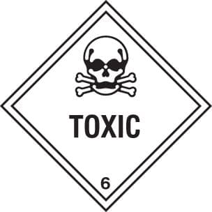 14476F Toxic Rigid Plastic (200x200mm) Safety Sign