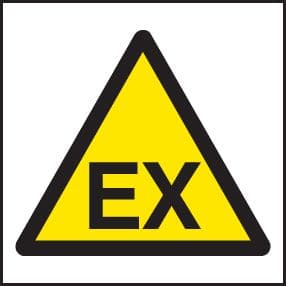 14481N EX symbol Rigid Plastic (400x400mm) Safety Sign