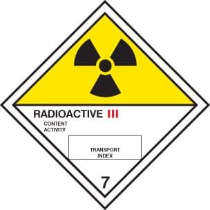 14511F Radioactive III diamond Rigid Plastic (200x200mm) Safety Sign