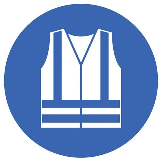 15419N HiVis symbol  Rigid Plastic (400x400mm) Safety Sign