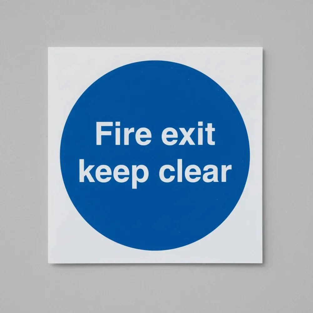 Fire exit keep clear