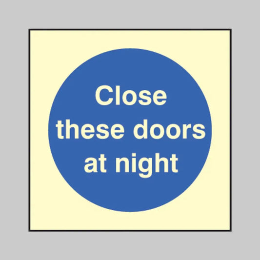 Close these doors at night