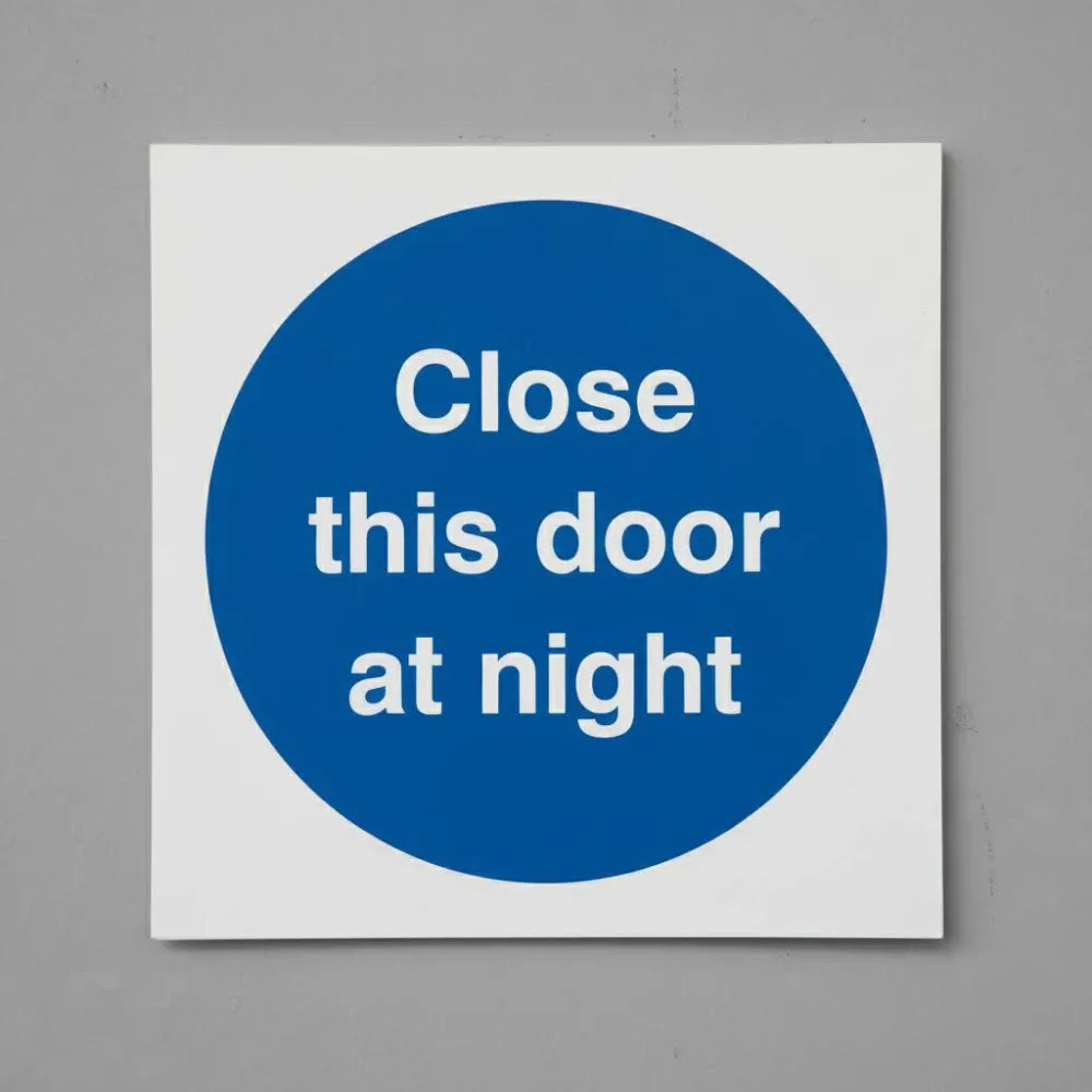 Close this door at night