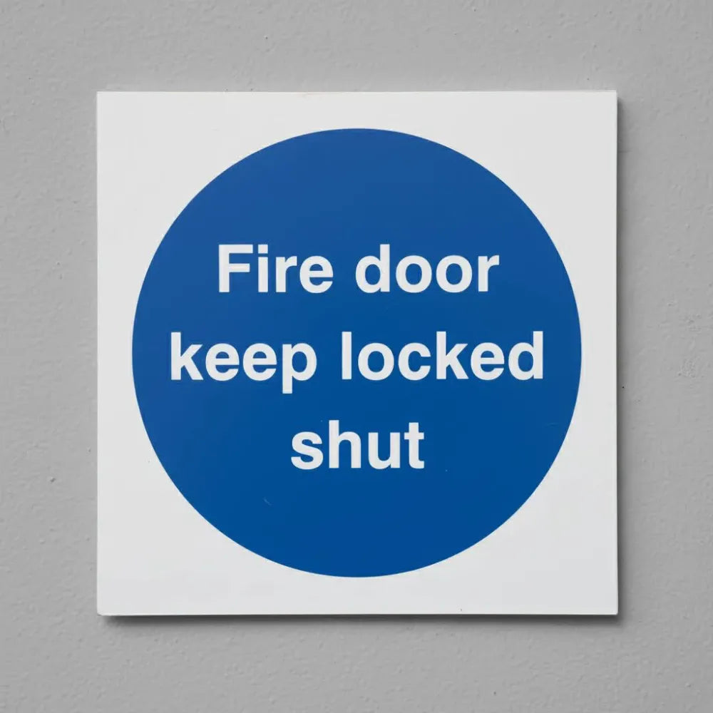Fire door keep locked shut