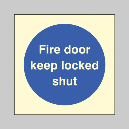 Fire door keep locked shut