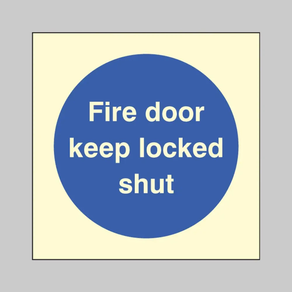 Fire door keep locked shut