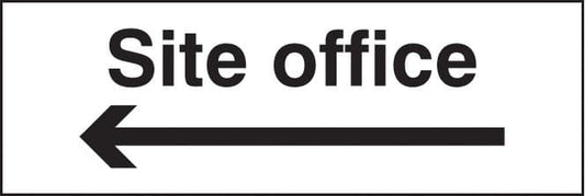 16409G Site office arrow left Rigid Plastic (300x100mm) Safety Sign