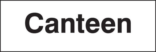 17010L Canteen Rigid Plastic (450x150mm) Safety Sign