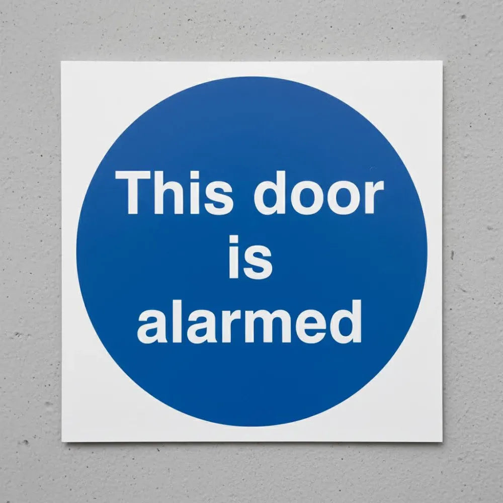 This door is alarmed