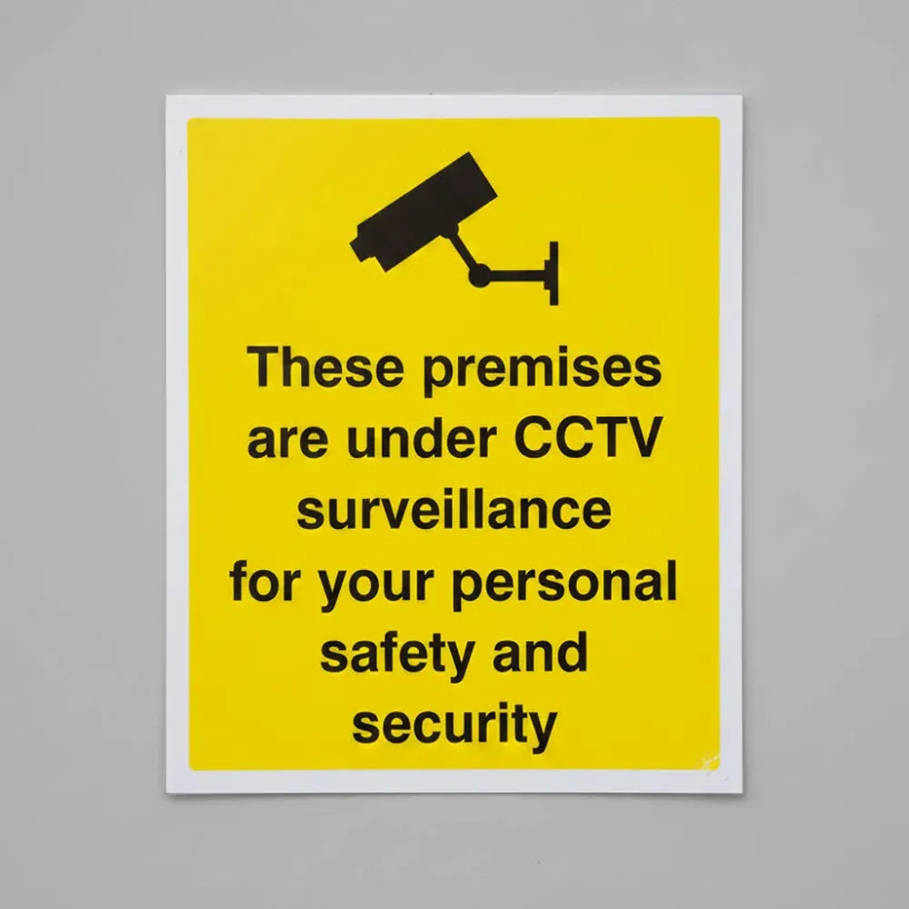 21711Y These premises are under CCTV surveillance for your personal security and safety Self Adhesive Vinyl (200x300mm) Safety Sign