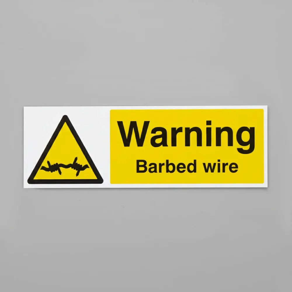 Warning barbed wire