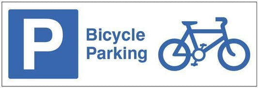 17695M Cycles may be left here free of charge at owners risk Safety Sign