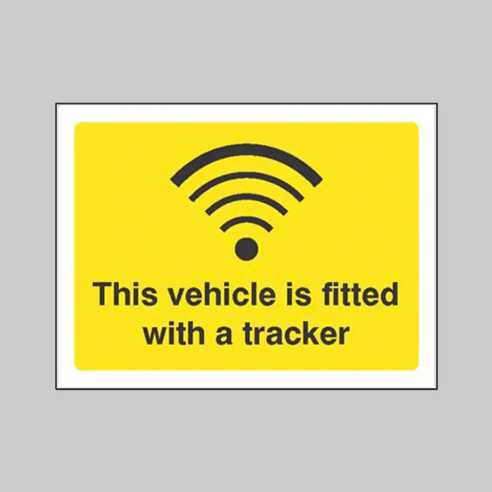 This vehicle is fitted with a tracker