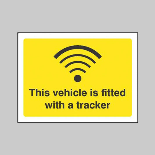 This vehicle is fitted with a tracker