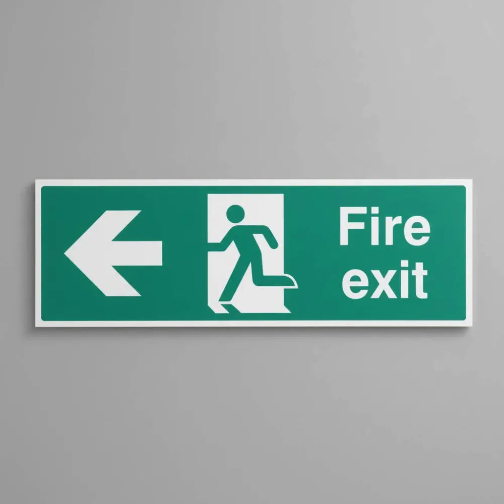 Fire exit arrow left