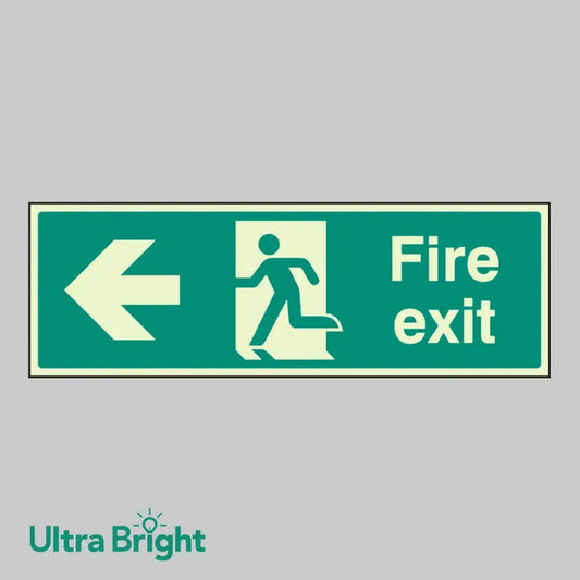 Fire exit arrow left
