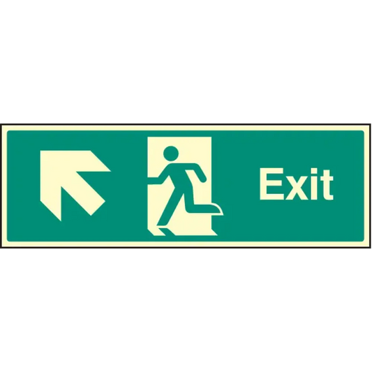 Exit arrow up left