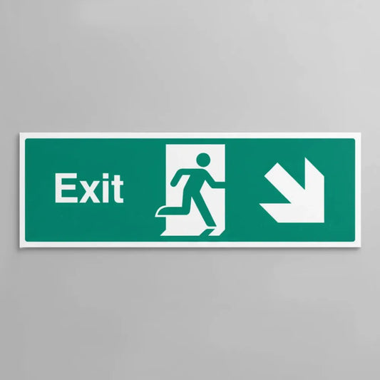 Exit arrow down right