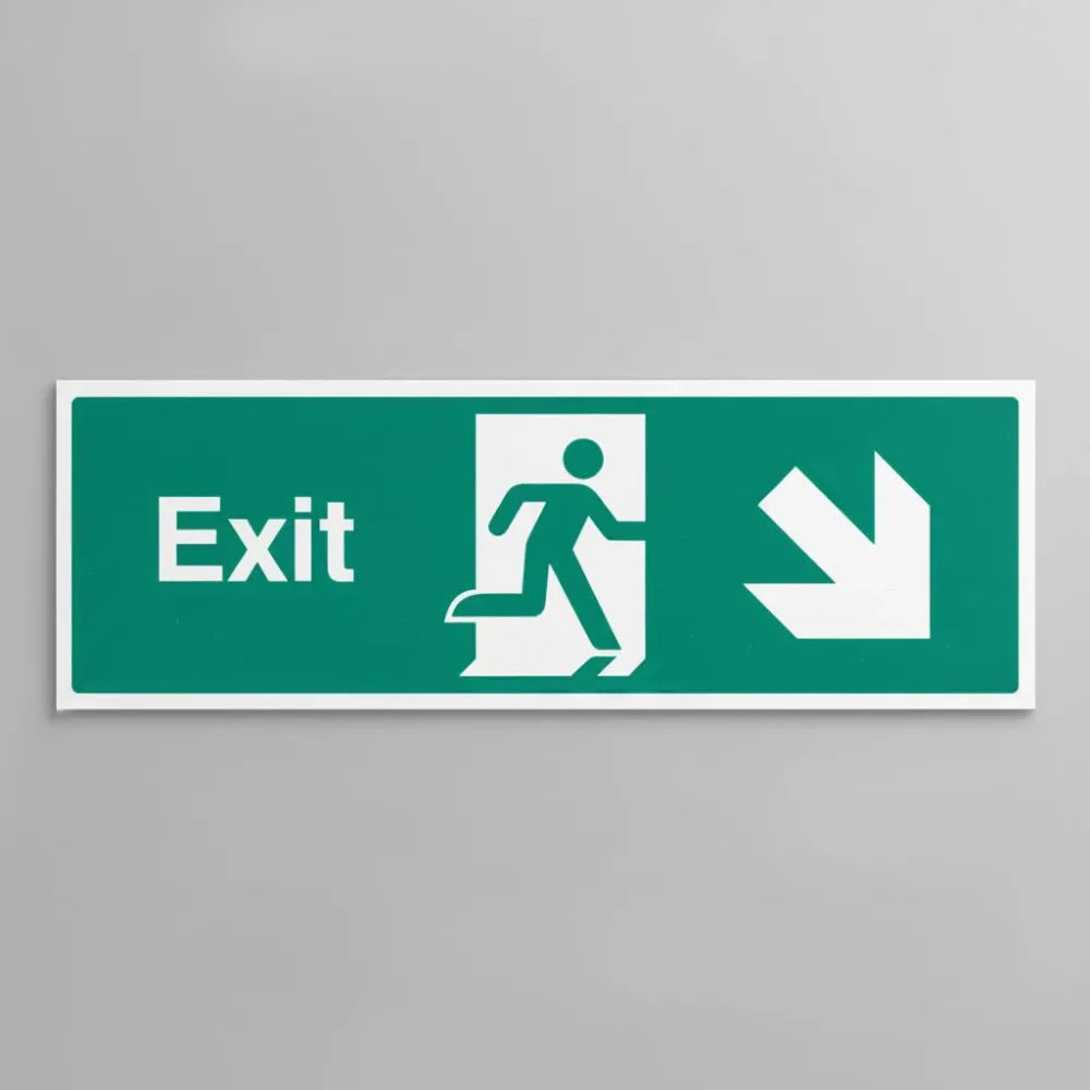 Exit arrow down right